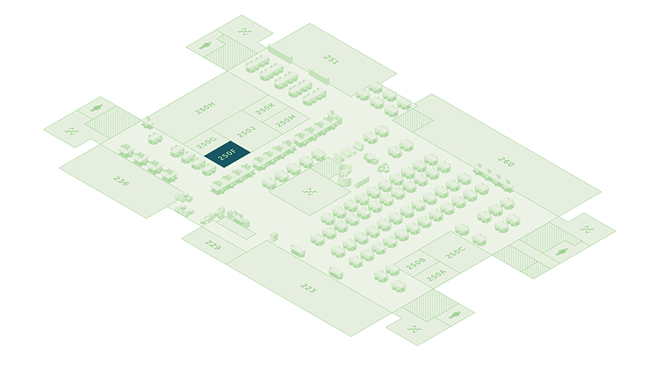 Floor Map Highlighting Willis Room 250F